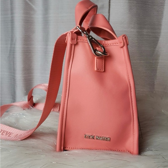 STEVE MADDEN ocean coral bwebber satchel and wallet set - Picture 8 of 11